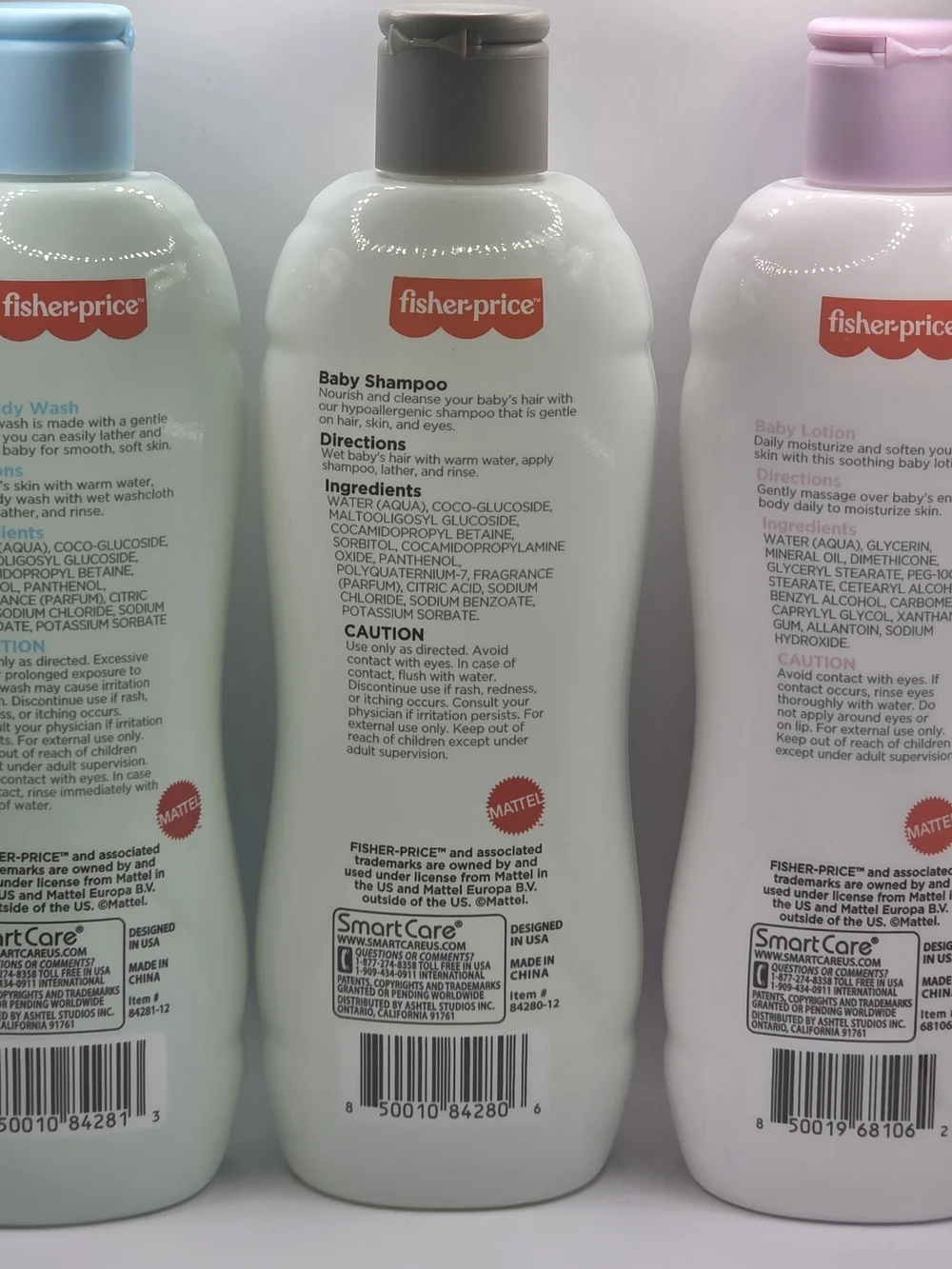 Hello Bathtime Baby Shampoo, Body Wash & Lotion(Fisher-Price) Set -10 fl oz each